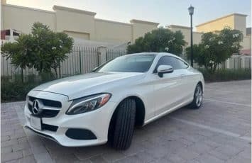 2017 Mercedes C300 white
